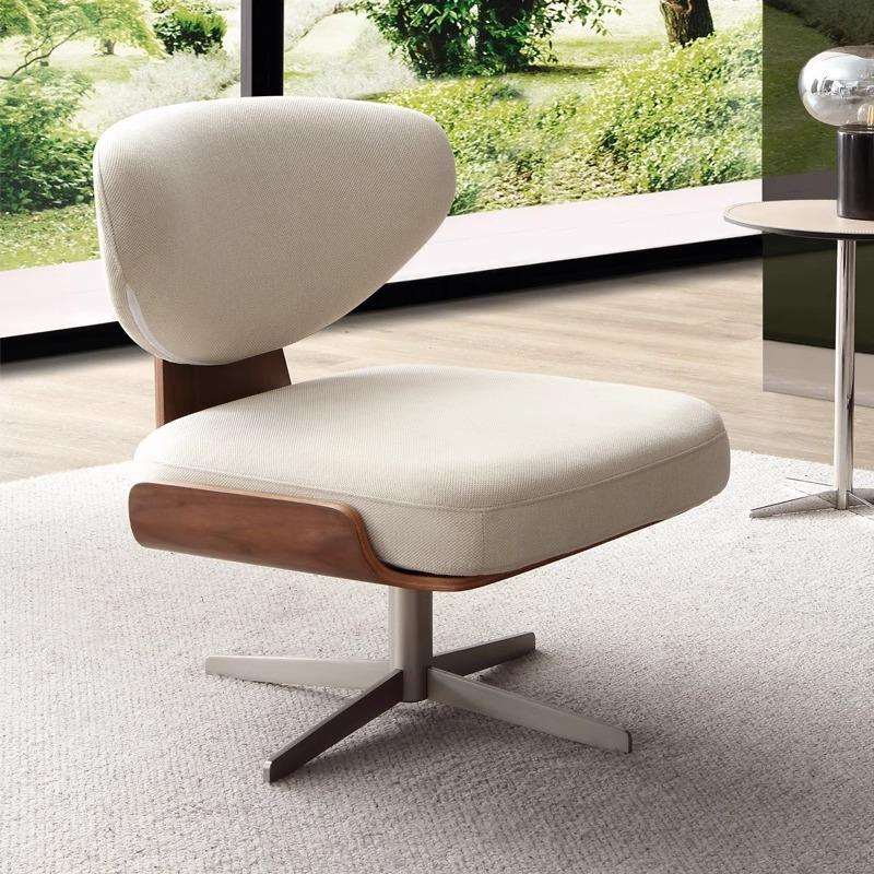 现代极简沙发椅客厅休闲椅会议休闲单人椅沙发简约布艺单椅办公椅