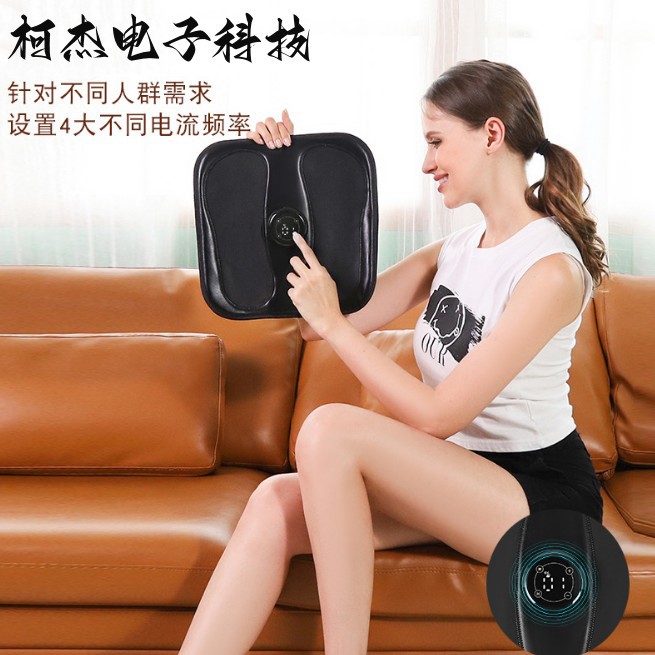 usb充电ems加热足底按摩脚垫脚部脉冲按摩器理疗机便携式按摩仪器