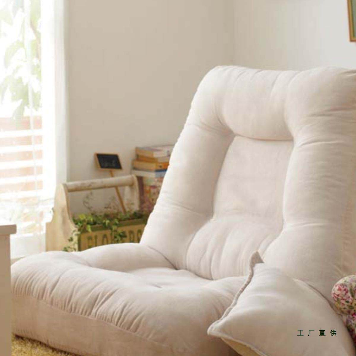 布艺宿舍床上懒人沙发榻榻米单人卧室折叠靠背无腿飘窗椅日式