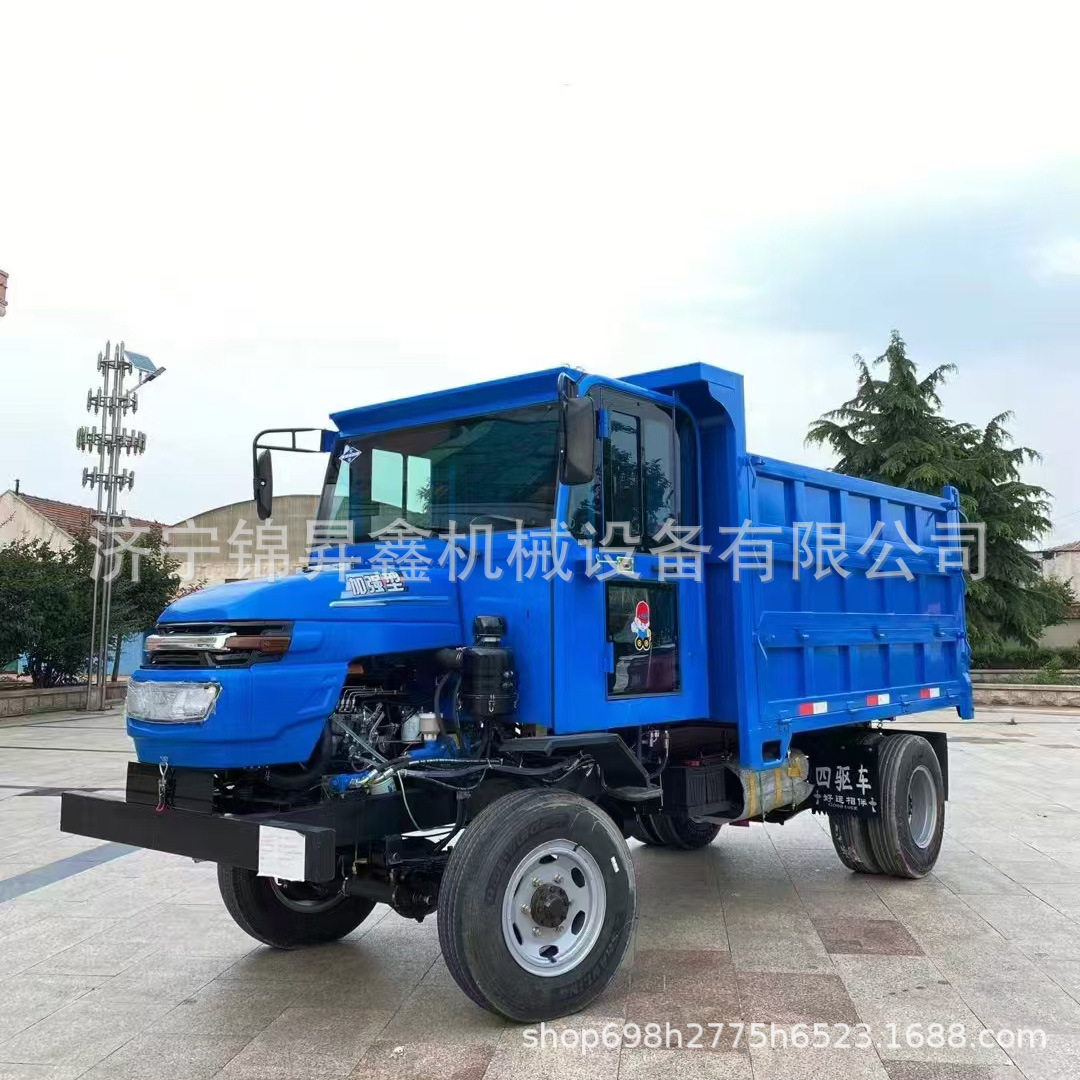 工地矿用柴油四轮翻斗车农用液压自卸斗式铲车四不像四轮车