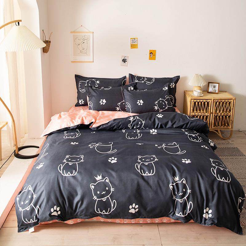 芦荟棉床单四件套被套网红款宿舍三4件套学生床上用品