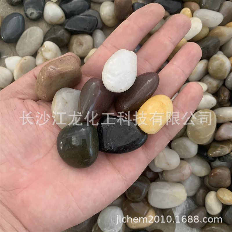 雨花石批发抛光雨花石鱼缸造景庭院装饰打蜡鹅卵石