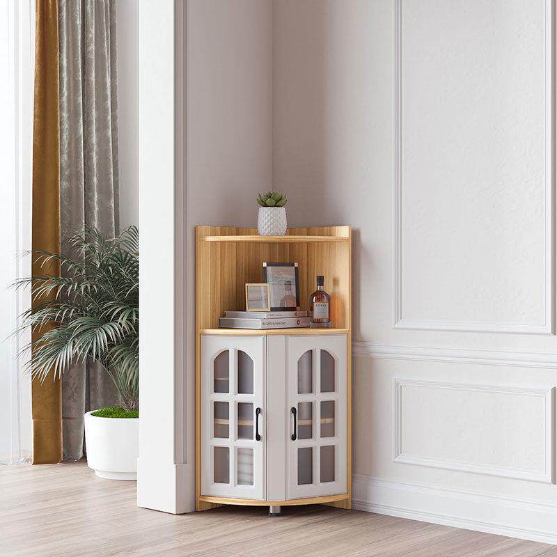 客厅三角柜拐角柜落地书架三角形置物架现代简约收纳柜靠墙柜子