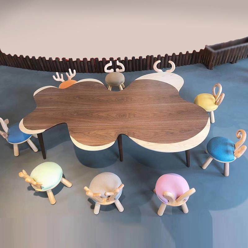 架空层售楼部幼儿园早教儿童手工玩具桌椅组合绘本馆阅读实木美工,收纳整理,烫衣板及配件,淘宝优惠券,粉丝福利购,淘宝优惠卷