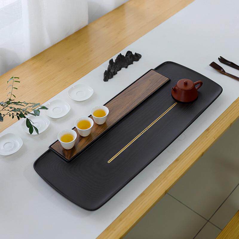 北美胡桃木茶盘家用电木干泡简约茶台新中式高端功夫实木茶具