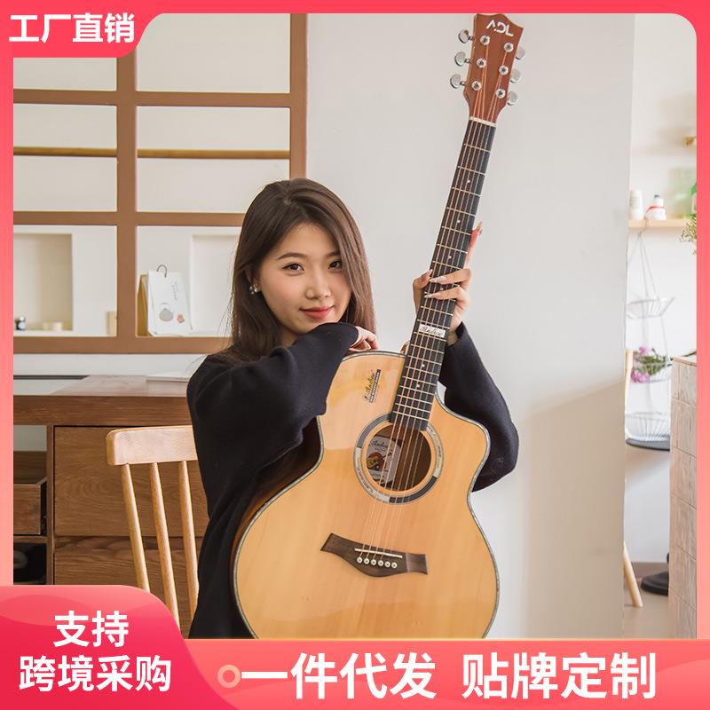 单板吉他guitar41寸亮光民谣木吉他面单D25N