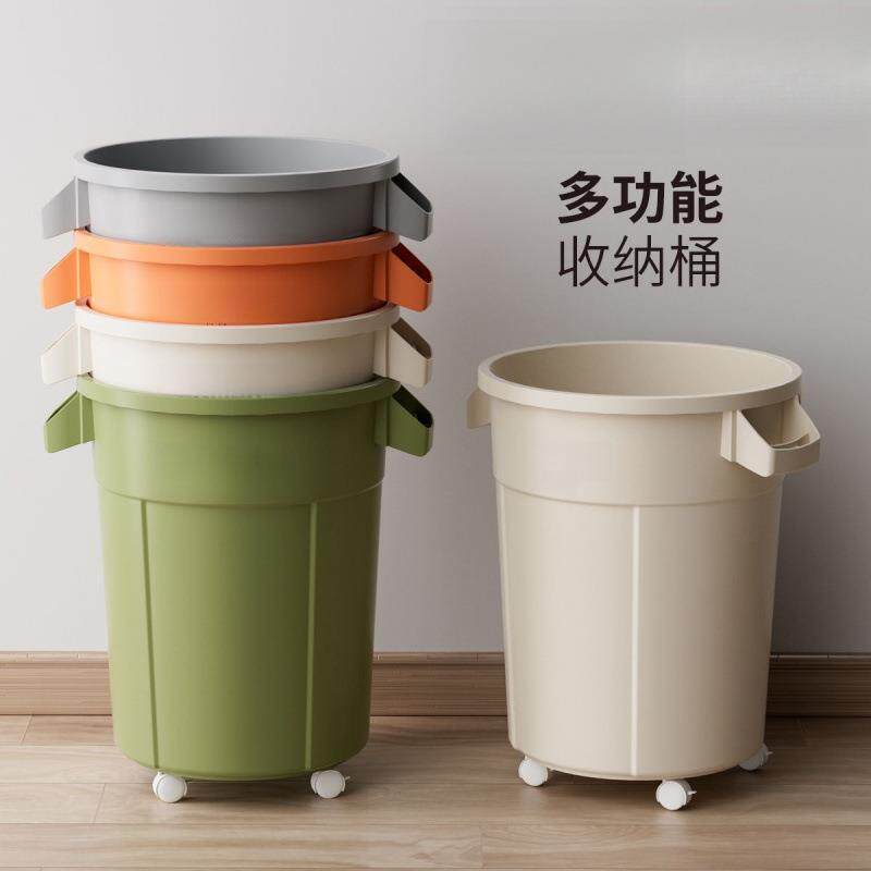 大容量家用2026新款厨房专用垃圾桶客厅高款大号商用餐饮户外带轮