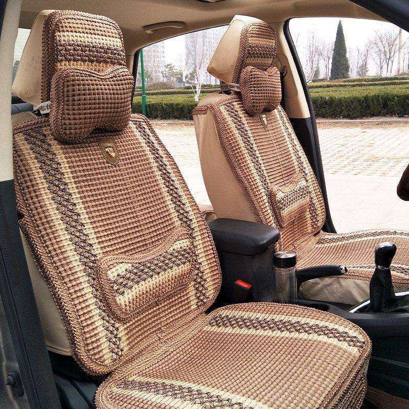 汽车坐垫四季通用型亚麻编织透气座椅套面包车轿车五座全包围座套,纺织面料/辅料/配套,纺织机械配件,淘宝优惠券,粉丝福利购,淘宝优惠卷