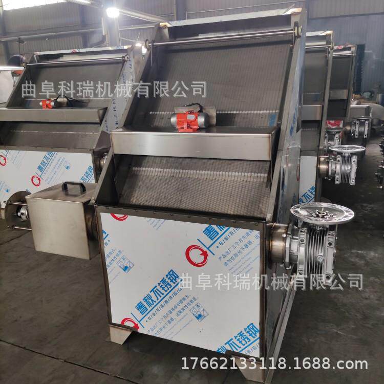 水泡猪粪牛粪固液分离机屠宰场粪污脱水机斜筛款干湿分离机科瑞