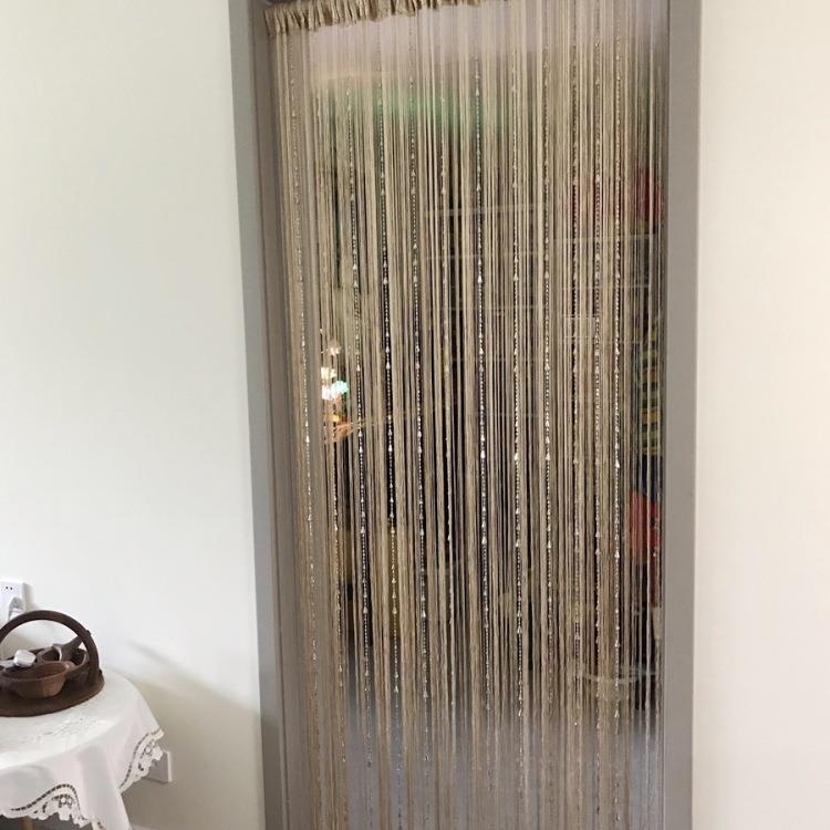 珠子流苏装饰门帘隔断珠帘家用免打孔卧室客厅过道卫生间轻奢帘子