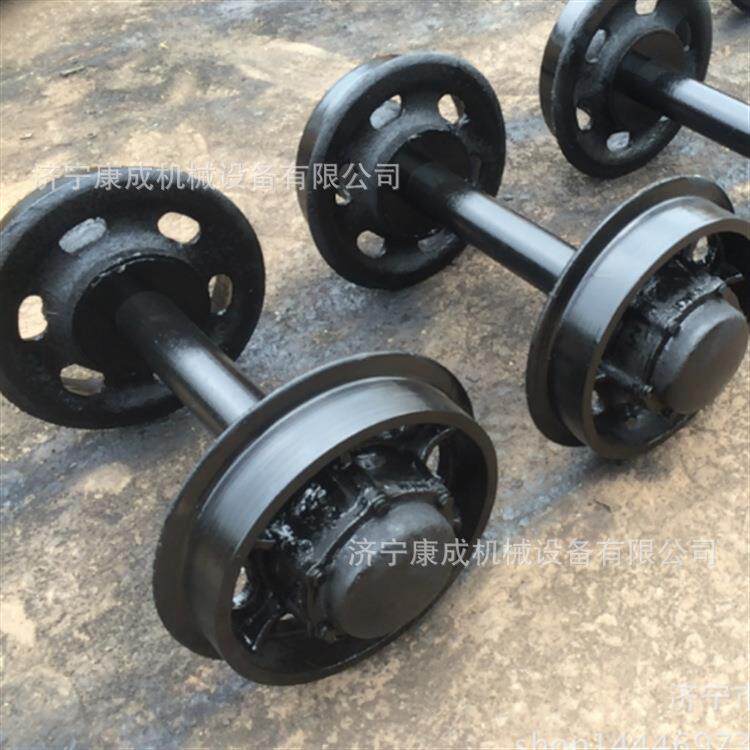 300矿车轮对井下矿车用实心空心铸钢矿车轮对铸造轨道单轮现货