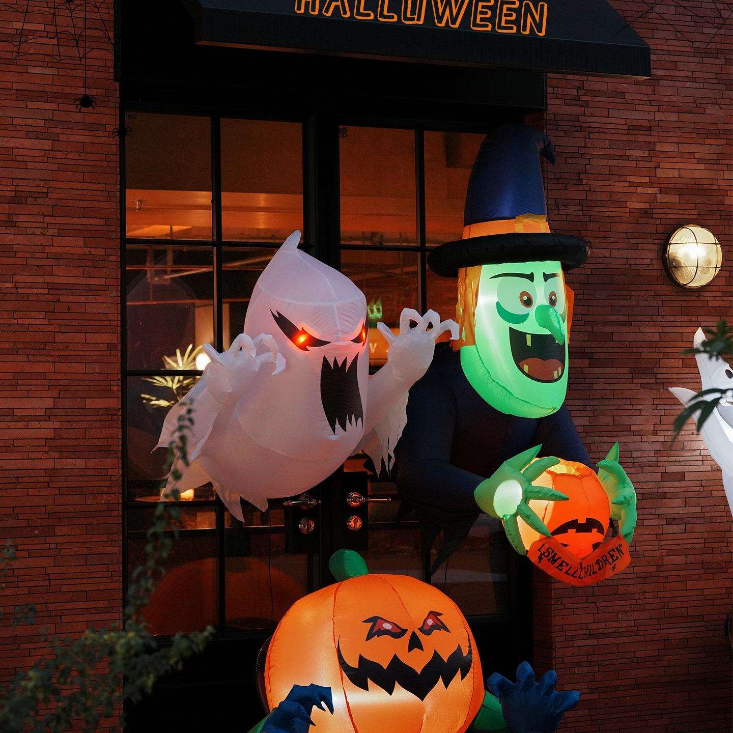 万圣节装饰南瓜灯氛围装扮道具场景布置门口摆件店铺挂件户外挂饰