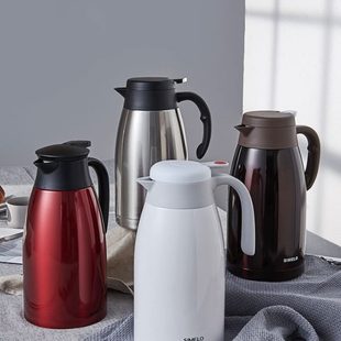 simelo不锈钢保温壶家用大容量便携办公室暖壶水壶暖水瓶热水瓶2L