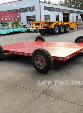 厂厂家供应叉5吨低底盘平板拖车区BLY用车牵引底盘平板车物周转资