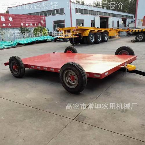 厂厂家供应叉5吨低底盘平板拖车区BLY用车牵引底盘平板车物周转资