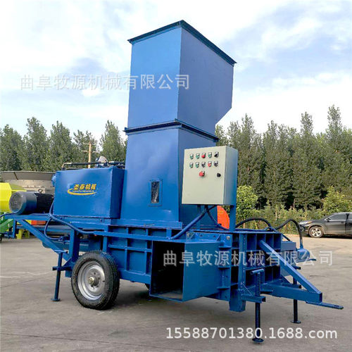 平凉卧式双缸秸秆套袋打包机 干秸秆压块机 全自动麦秸压块机厂家