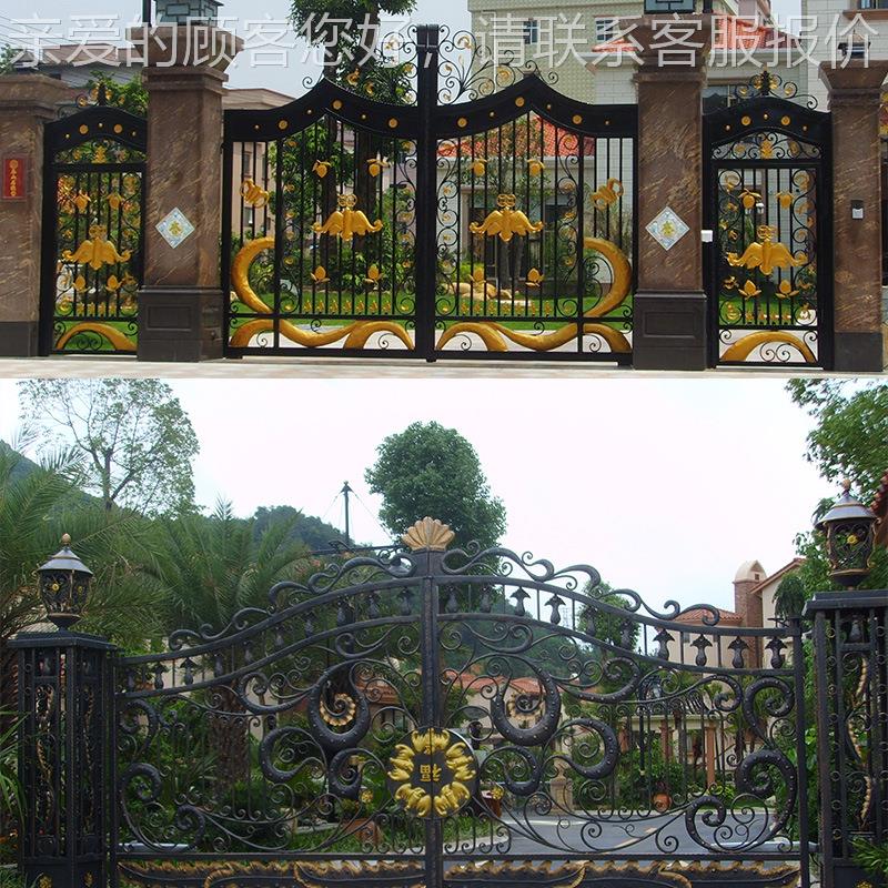 公园厂区无品牌/学校盗铁艺大门防小区别艺花墅平庭院中式铁入户