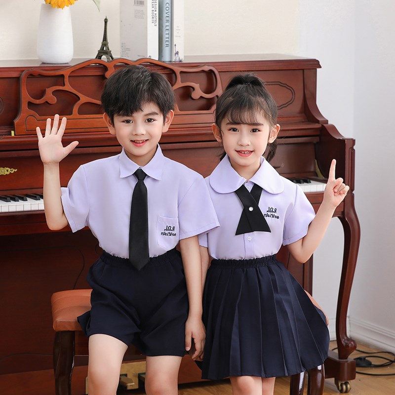 六一儿童演出服泰式泰国校服男女童JK洋气学院风套装衬衫合唱班服