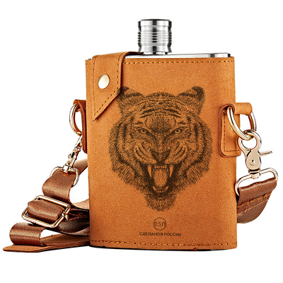 俄罗斯CCCP高档加厚316不锈钢一1斤装酒壶随身便携式扁酒瓶复古铁