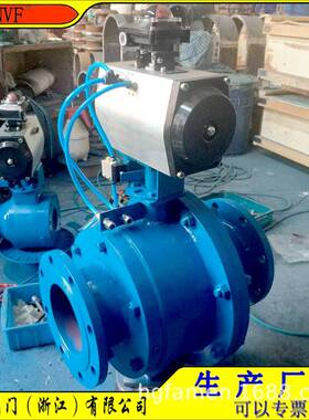 气动管路式充气圆顶阀两端带标准法兰气动球顶阀圆顶阀QQF/YD