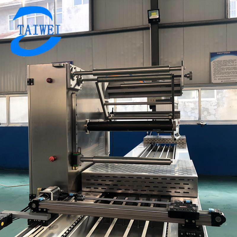 粘豆包鲍鱼花胶鸡小型拉伸膜真空包装机芋头片拉伸式真空机厂家