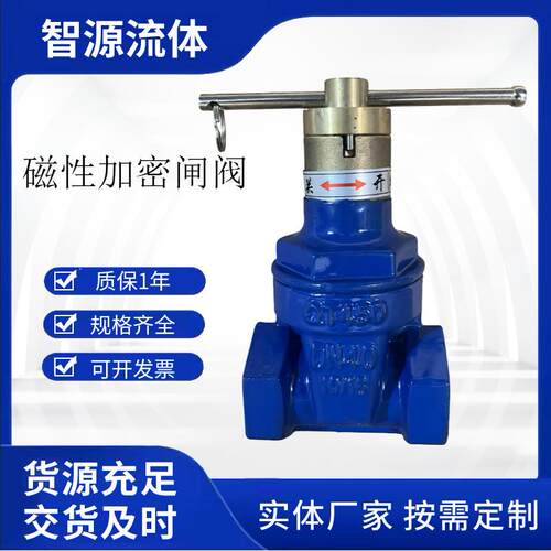 磁性加密丝口软密封闸阀自来水表前锁闭阀JMZ15X-16Q