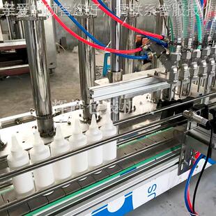 全自动伺素服洗衣液灌装机 护发柔凝胶柱塞顺剂装灌装生产线 洗发