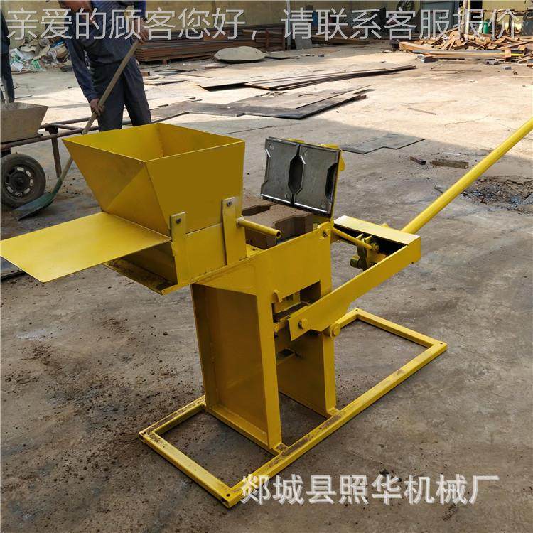 人QM0R2-4 小型纯力工粘土QMR2-40手免烧砖机