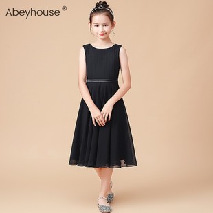 女童钢琴演出服小提琴演奏服儿童乐团独奏礼服轻薄透气雪纺公主裙