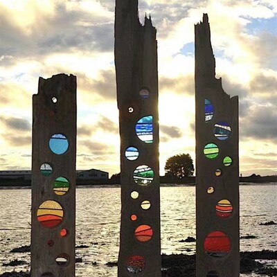 户外景区网红打卡拍照艺术装置摆件营地海边场景布置景观造景道具