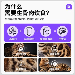 新品凯特思全价生骨肉主食冻干鸡肉牛肉三文鱼成幼猫专用猫粮A75