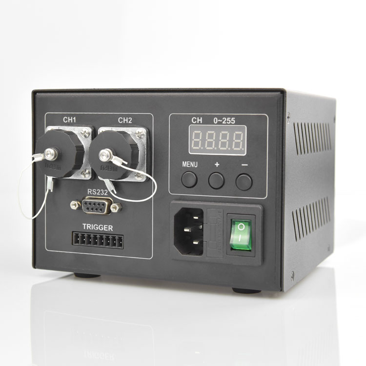 500W大功率型视觉检测两通道亮度调节外触发机器视觉光源控制器