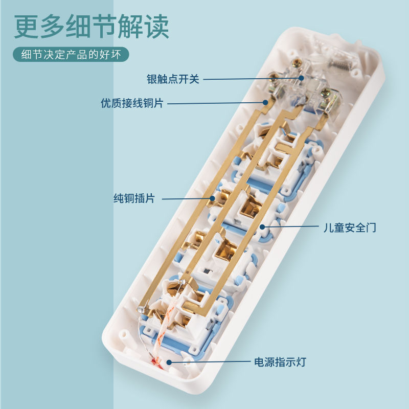 手机电源插座电动车插座转换器多功能家用带线小型插排无线插线板