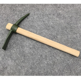 户外钓鱼登山挖草药小军镐洋镐尖扁镐头两用锄头羊镐园艺园林