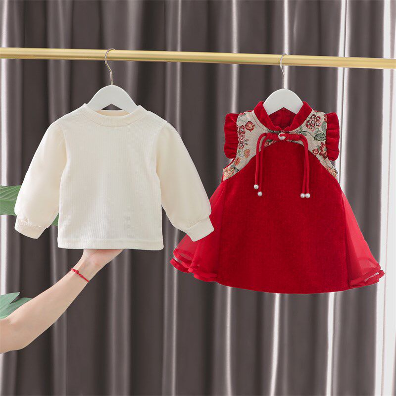 女童连衣裙周岁礼服冬装2024新款洋气宝宝旗袍抓周百日宴裙子秋冬,童装/婴儿装/亲子装,汉服,淘宝优惠券,粉丝福利购,淘宝优惠卷