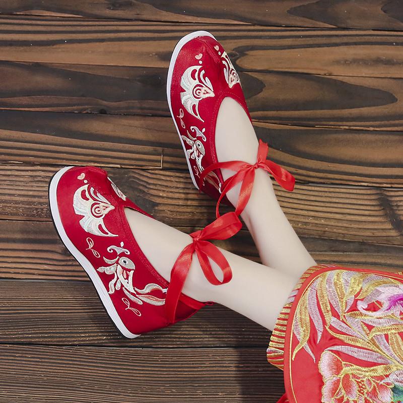 高货古装鞋子汉服弓鞋翘头