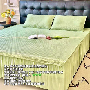 床品7 MUJIDOOBARE无印独白席豆豆凉感丝艾草凉席三件套可机洗夏季