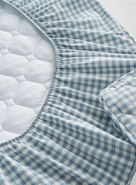 全棉牀笠单件棉花牀罩牀垫牀包150180200防尘防滑夹棉牀套