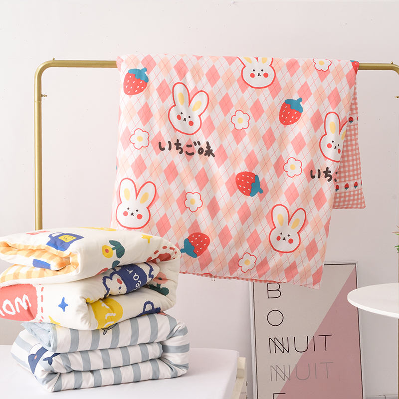 定制儿童被套120x150cm纯棉单件定做女孩男孩卡通100全棉宝宝被罩