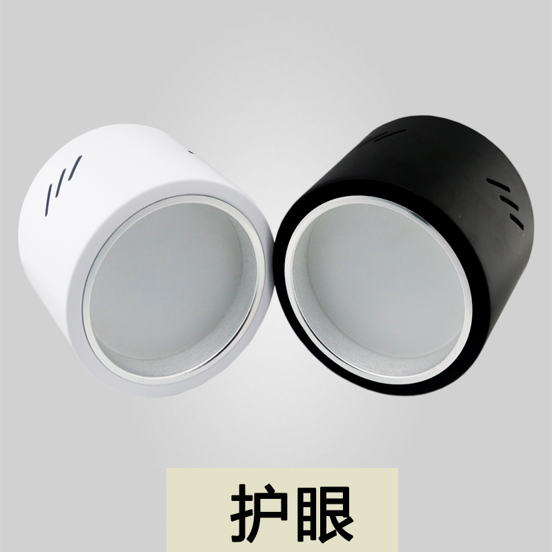 led明装筒灯cob圆柱形吊线筒灯吸顶式过道商用工程天花灯射灯