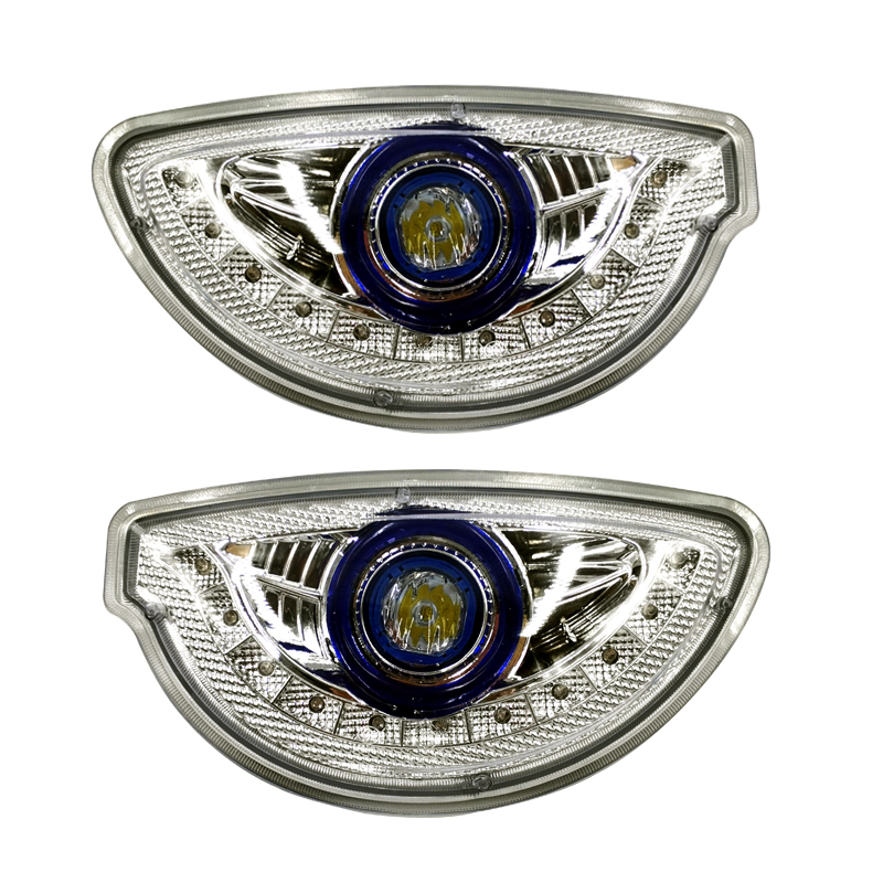 电动三轮车前大灯电动车三轮四轮车全封闭式大灯老年代步车转向灯