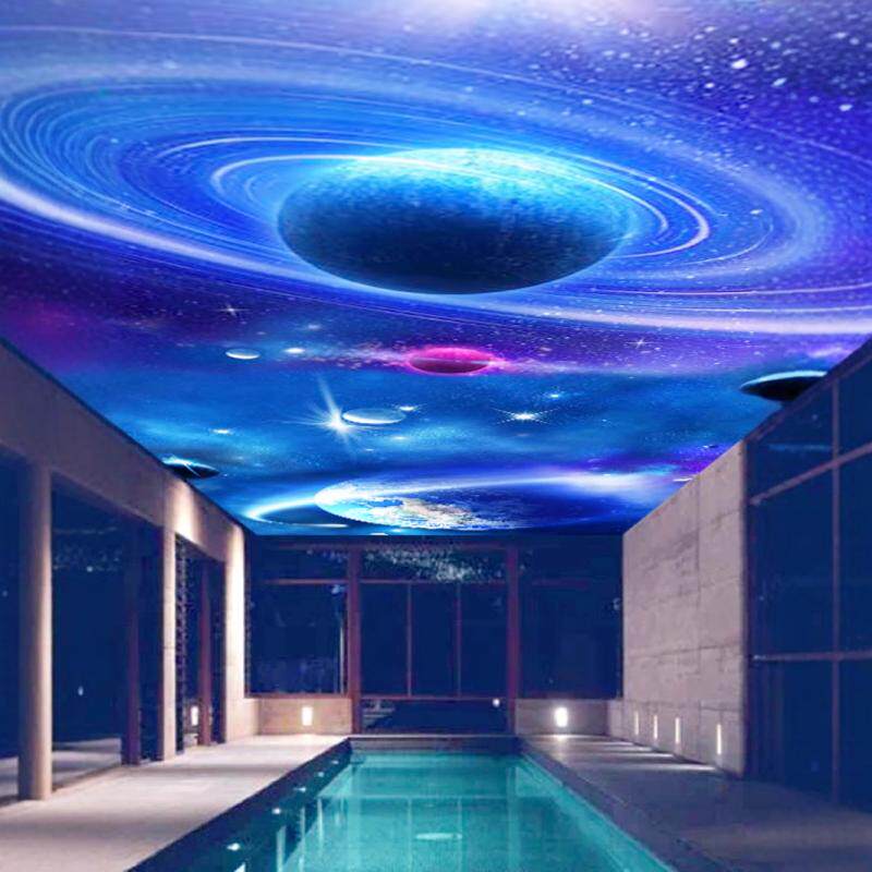 星空银河背景墙纸办公室3d立体墙布餐厅电竞馆壁纸网吧科技感壁画