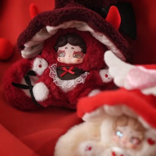 正版LuckyDeerNai晚安小兔魔女来信毛绒挂件潮玩公仔可爱礼物摆件