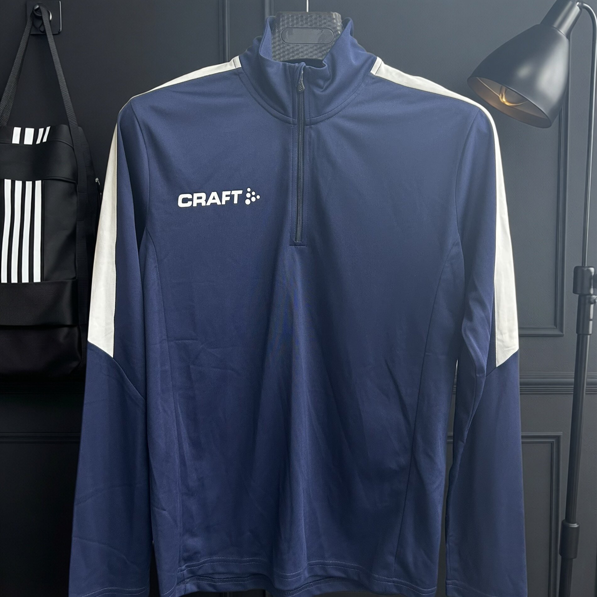 CRAFT男士长袖半拉链立领速干训练服运动上衣