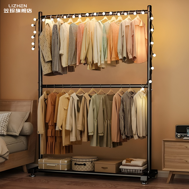 新款晾衣架落地卧室内简易衣帽架