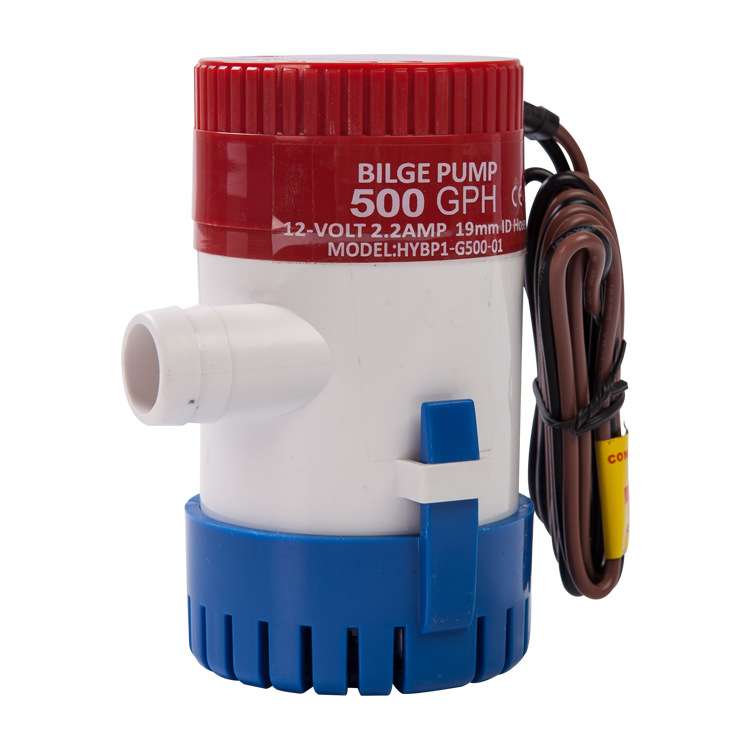 直流舱底污水泵游艇配件排水备件750gph 1100GPH 12V自吸潜水泵