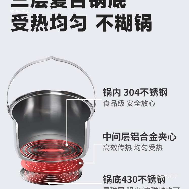 AT户外锅具便携套锅吊锅露营炊具烧水壶卡式炉野炊锅煮饭图片