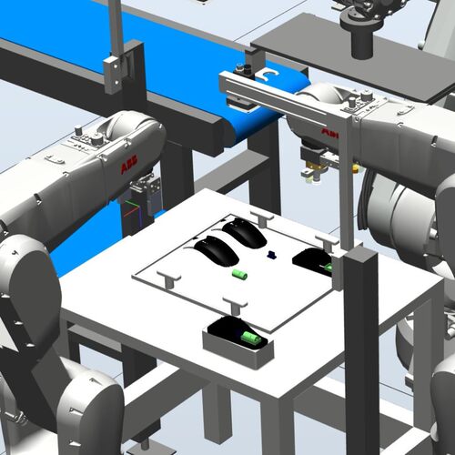 ABB机器人仿真定制码垛、焊接、喷涂、分拣等RobotStudio工作站