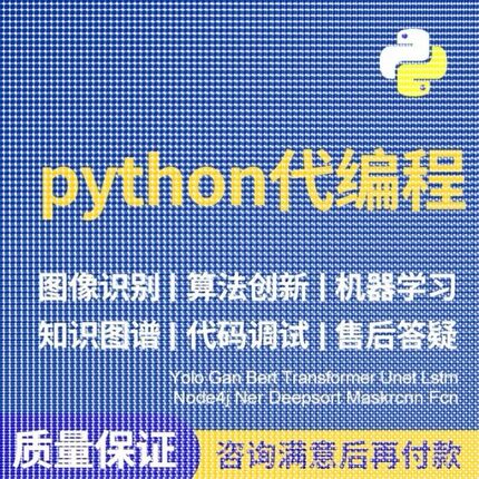 Python编程图像处理深度学习机器学习自然语言AI算法web网站开发