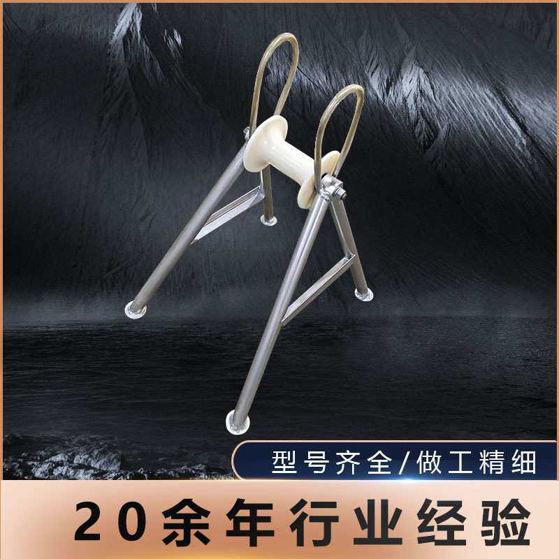 尼龙轮铝轮电缆钢管高架地面直线滑车直跑放线桥架承重重载滑轨